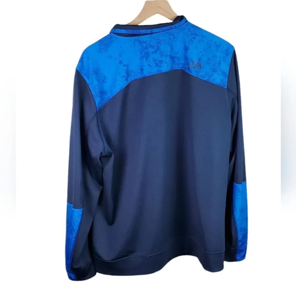 The North Face Navy & Aqua Blue Nylon Jacket